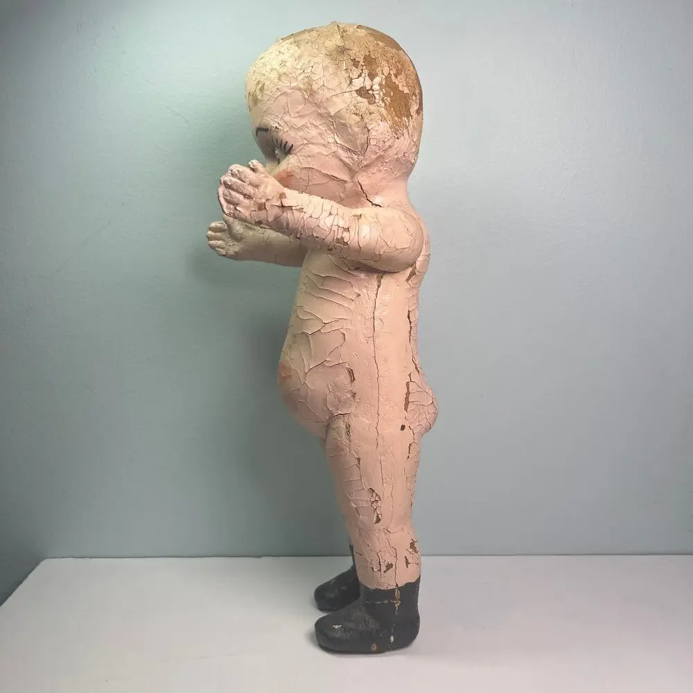 Vintage Carnival Kewpie Doll 18 Inches Composition 1930s 1940s Americana Rare